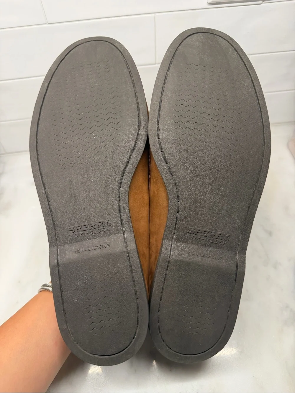 Sperry Brown Leather & Suede Boat Shoes